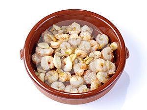 Gambas al ajillo Ã¢â¬â Fried shrimps with garlic